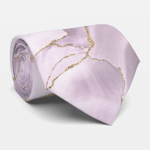 Cravate Tie en agate lilas
