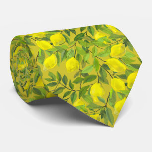 Cravate Tie en forme de citron artistique pour hommes