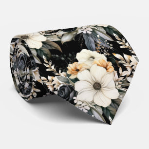 Cravate Tie floral pour occasion spéciale Moderne et for