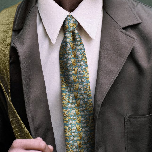 Cravate Tie florale de l'ère victorienne pour hommes à mot (Créateur téléchargé)