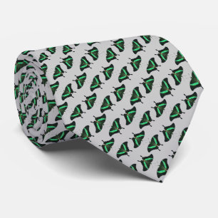 Cravate Tie frénésie Papillon Emeraude (L Gris)