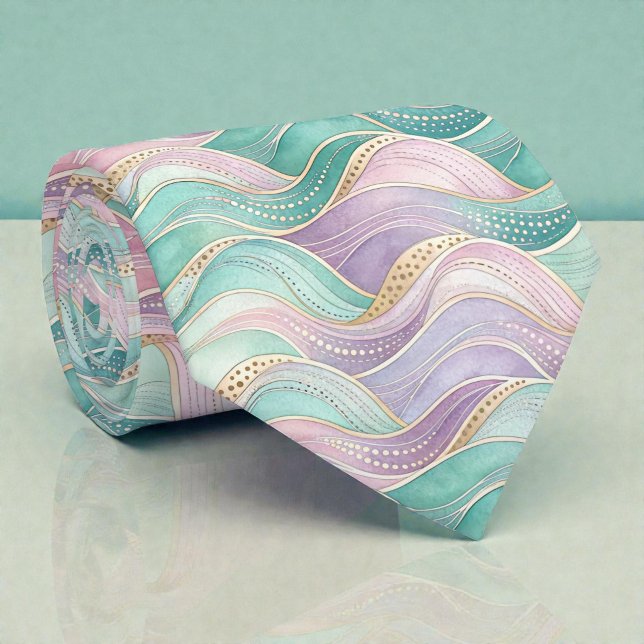Cravate Tie Glam Couleurs Pastel Sirène (Créateur téléchargé)