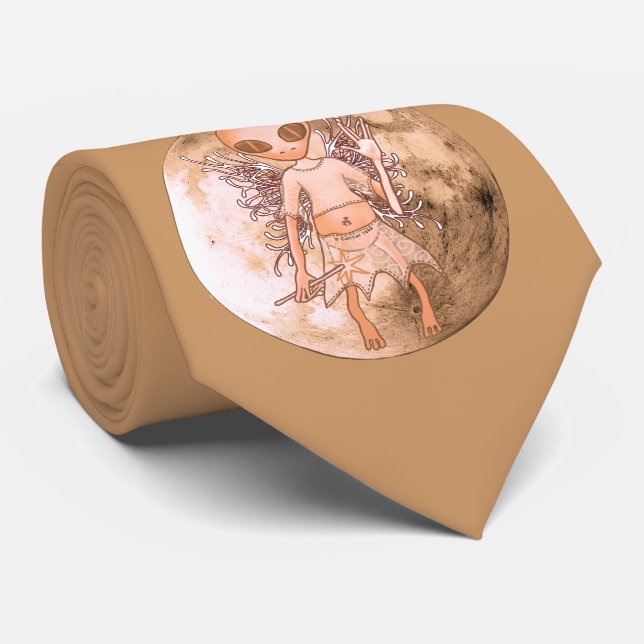 Cravate Tie homme fée extraterrestre (Roulé)