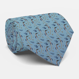 Cravate Tie imprimé recto-verso Seahorse Frenzy (Mélange B