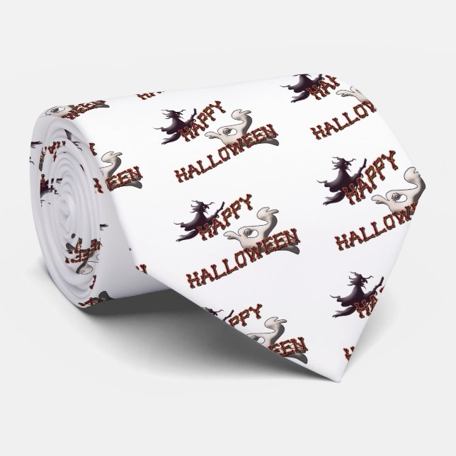 Cravate Tie Joyeux Halloween (Roulé)