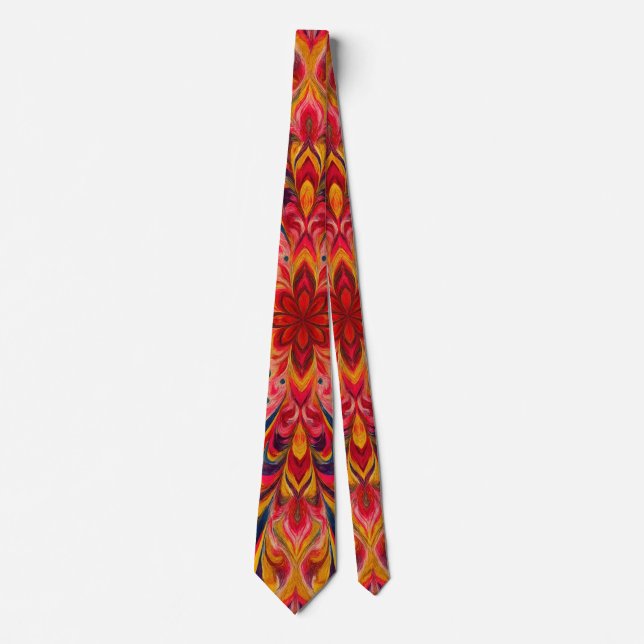 Cravate Tie Kaléidoscope Color Burst (Devant)