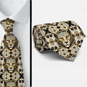 Cravate Tie Léopard Audacieux Mode Masculine pour Hommes