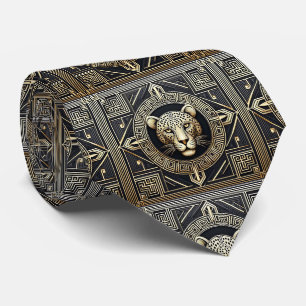 Cravate Tie Léopard Gras Mode Masculine pour Hommes
