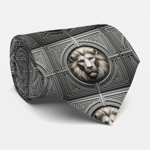 Cravate Tie Lion Rugissant Mode Masculine pour Hommes