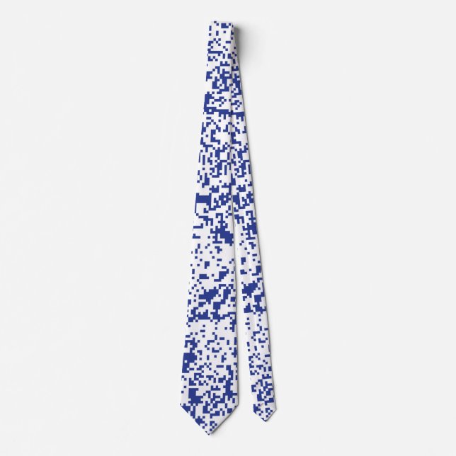 Cravate Tie moderne pour designer à motif pixel (Devant)