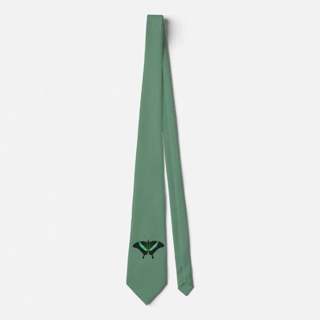 Cravate Tie Papillon Emeraude (Vert) (Devant)