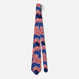 Cravate Tie patriotique drapeau américain
