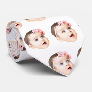 Cravate Tie personnalisé avec visage personnalisé Logo pou
