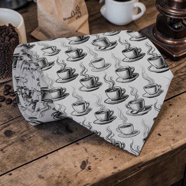 Cravate Tie personnalisé Café Latte (Créateur téléchargé)