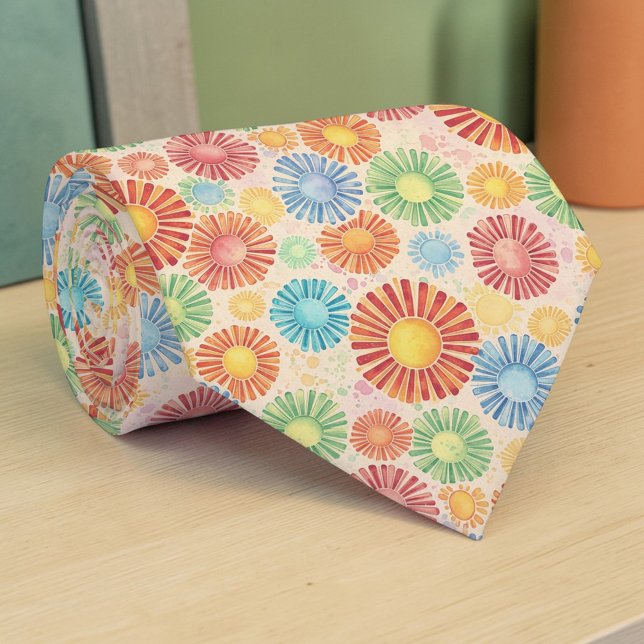 Cravate Tie personnalisé coloré psychédélique (Créateur téléchargé)