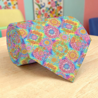 Cravate Tie personnalisé coloré psychédélique