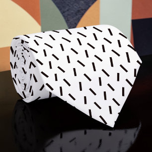 Cravate Tie personnalisé noir et blanc