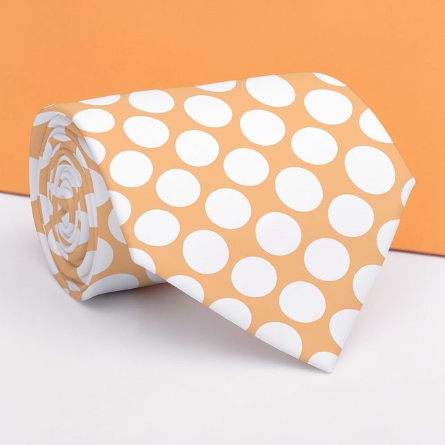 Cravate Tie personnalisé pois géants pêche (Créateur téléchargé)