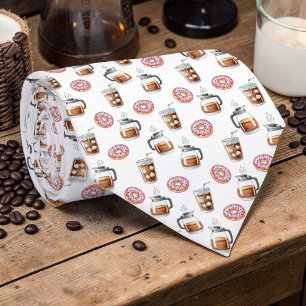 Cravate Tie personnalisé pour les amateurs de café au lait