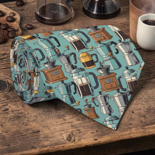 Cravate Tie personnalisé pour les amateurs de café au lait