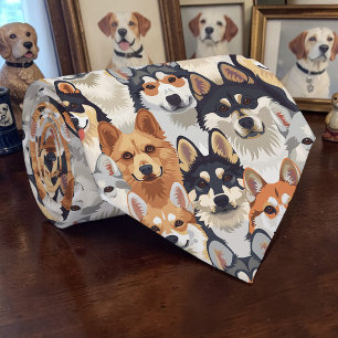 Cravate Tie personnalisé Rétro Canin Amateur de Chien