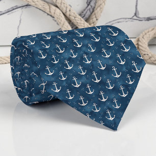 Cravate Tie personnalisé sur la vie marine nautique