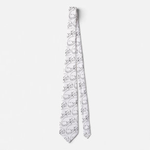Cravate Tie pour chien teckel endormi