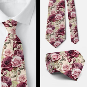 Cravate Tie pour Homme   Fleur de Mariage et d'Événement p