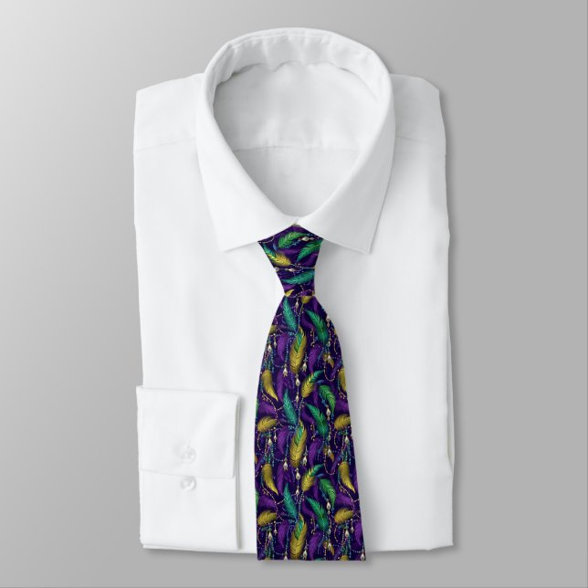 Cravate Tie pour homme Mardi Gras (Attaché)