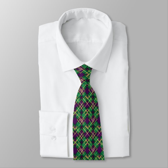 Cravate Tie pour homme Mardi Gras  (Attaché)