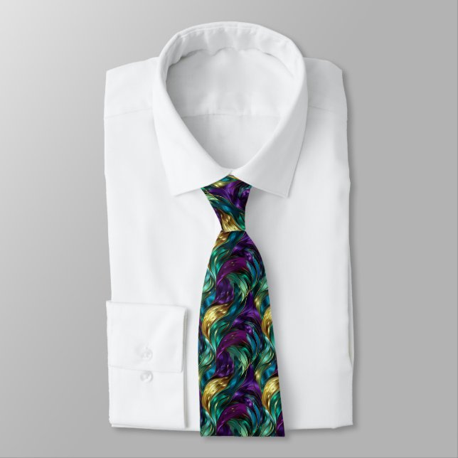 Cravate Tie pour homme Mardi Gras  (Attaché)
