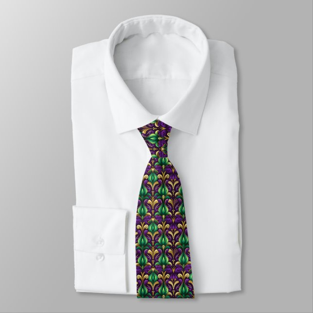 Cravate Tie pour homme Mardi Gras  (Attaché)