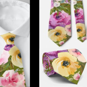 Cravate Tie pour homme   Nœud papillon floral pour mariage