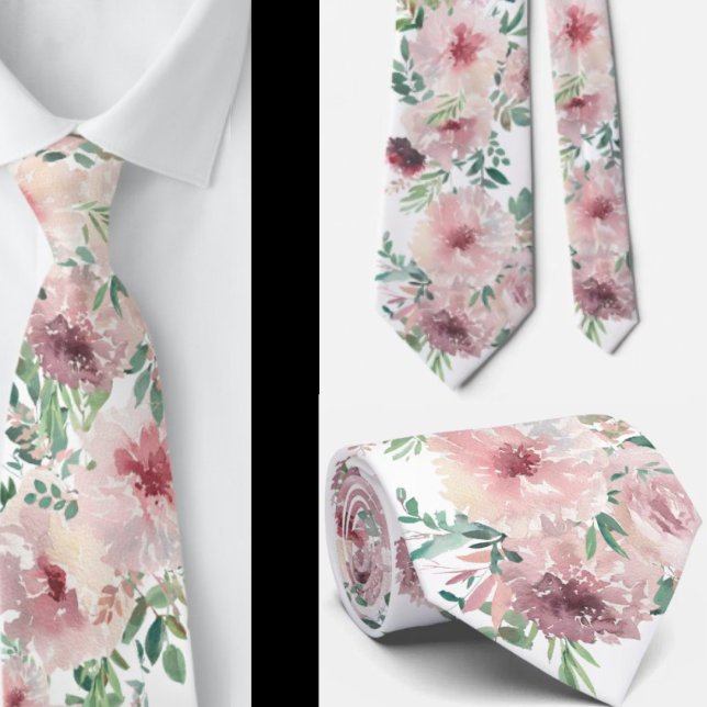 Cravate Tie pour homme | Nœud papillon floral pour mariage (Créateur téléchargé)