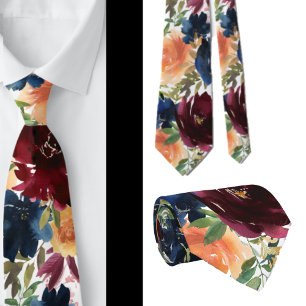 Cravate Tie pour homme   Nœud papillon floral pour mariage