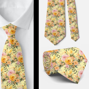 Cravate Tie pour homme Nœud papillon floral pour mariage