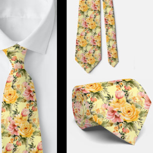 Cravate Tie pour homme Nœud papillon floral pour mariage