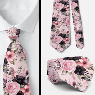 Cravate Tie pour homme Nœud papillon floral pour mariage