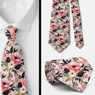 Cravate Tie pour homme Nœud papillon floral pour mariage