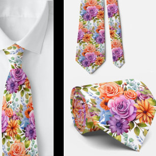 Cravate Tie pour homme   Nœud papillon floral pour mariage
