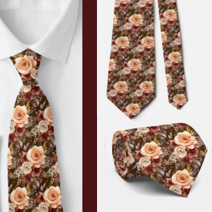 Cravate Tie pour homme Nœud papillon floral pour mariage