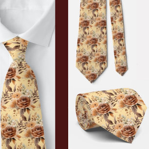 Cravate Tie pour homme Nœud papillon floral pour mariage