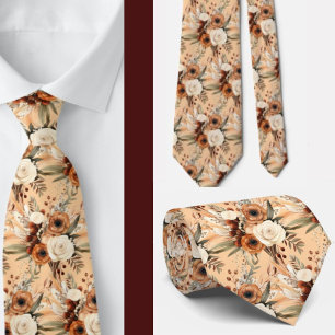 Cravate Tie pour homme Nœud papillon floral pour mariage