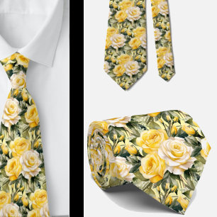 Cravate Tie pour homme Nœud papillon floral pour mariage