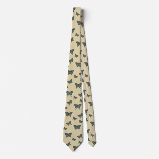 Cravate Tie pour homme Papillon Japonais (Devant)