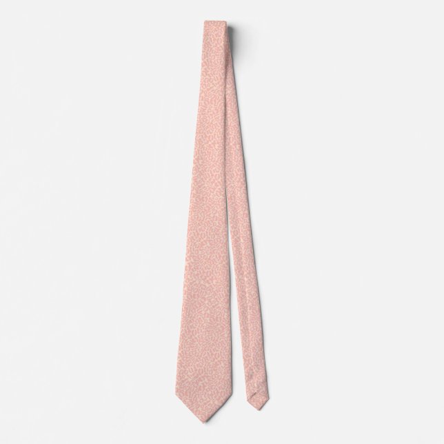 Cravate Tie pour hommes de la mariée à motif animal léopar (Devant)
