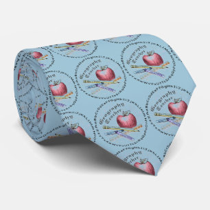 Cravate Tie pour professeur de géographie