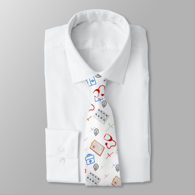 Cravate Tie Profession Médecin Papa (Attaché)