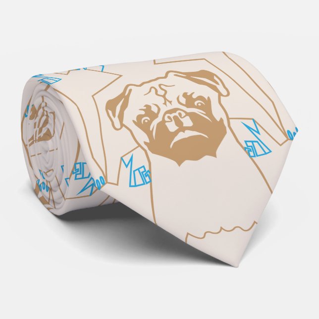 Cravate Tie Pug (Roulé)