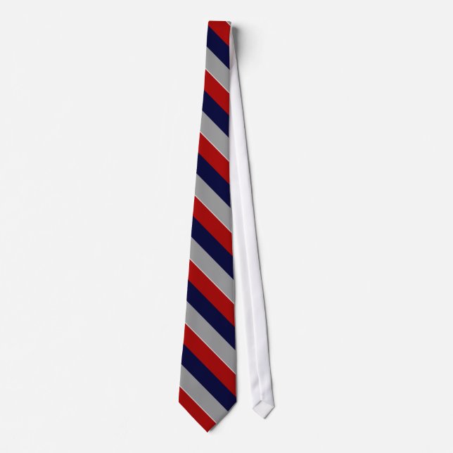 Cravate Tie rayé multicolore (Devant)